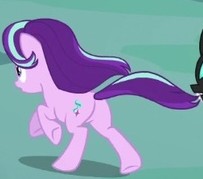 Size: 203x179 | Tagged: safe, screencap, starlight glimmer, pony, unicorn, to where and back again, cropped, female, mare, plot, running, solo