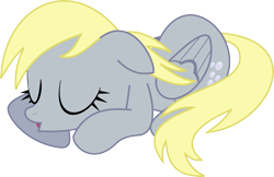 Size: 5290x3434 | Tagged: safe, artist:fercho262, derpy hooves, pegasus, pony, absurd resolution, female, mare, simple background, sleeping, transparent background, vector