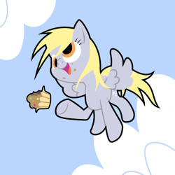 Size: 600x600 | Tagged: safe, artist:30clock, derpy hooves, pegasus, pony, female, mare, muffin