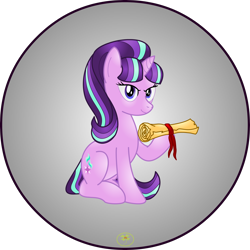 Size: 5000x5000 | Tagged: safe, artist:lakword, starlight glimmer, pony, unicorn, absurd resolution, looking at you, simple background, sitting, solo, transparent background