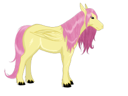 Size: 2000x1500 | Tagged: safe, artist:osirisanimus, fluttershy, pegasus, pony, female, mare, pink mane, realistic, yellow coat