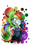 Size: 800x1280 | Tagged: safe, artist:janadashie, derpibooru import, rainbow dash, equestria girls, clothes, crossover, demencia, devil horn (gesture), devil horns, ear piercing, fingerless gloves, gloves, looking at you, piercing, smiling, spiked wristband, tongue out, villainous, wristband