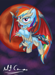 Size: 747x1013 | Tagged: safe, artist:mitconnors, derpibooru import, rainbow dash, pony, clothes, cosplay, costume, crossover, dragulas, solo, yu-gi-oh!