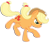 Size: 800x704 | Tagged: safe, artist:puddlesofcuddles, applejack, earth pony, pony, applejack's hat, blonde, blonde mane, blonde tail, female, green eyes, mare, orange coat, solo