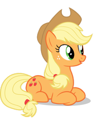 Size: 806x991 | Tagged: safe, applejack, earth pony, pony, simple background, sitting, transparent background, vector