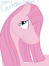 Size: 355x473 | Tagged: safe, artist:steeve, pinkie pie, earth pony, pony, cartoonlion, female, mare, pink coat, pink mane, style emulation