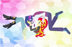 Size: 1000x651 | Tagged: dead source, safe, artist:jaquelindreamz, dusk shine, sci-dusk, sci-twi, sunset shimmer, twilight sparkle, equestria girls, friendship games, art of shit, basura, blushing, boots, clothes, crystal prep academy, crystal prep academy uniform, duskshimmer, equestria guys, female, glasses, half r63 shipping, jacket, male, masterpiece, rule 63, school uniform, shipping, shoes, straight, sunsetsparkle, trash