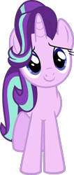 Size: 786x1857 | Tagged: safe, artist:rustle-rose, starlight glimmer, pony, unicorn, to where and back again, cute, female, glimmerbetes, looking at you, mare, simple background, smiling, solo, transparent background, vector