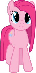 Size: 1963x4000 | Tagged: safe, artist:ambassad0r, pinkie pie, earth pony, pony, pinkamena diane pie, simple background, transparent background, vector