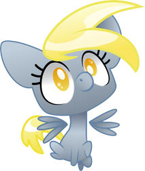 Size: 3355x3932 | Tagged: safe, artist:22bubble-eyes22, derpy hooves, pegasus, pony, chibi, female, mare, solo