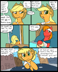 Size: 827x1025 | Tagged: safe, artist:metal-kitty, applejack, big macintosh, earth pony, pony, comic:mlp project, comic, hospital, male, stallion