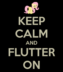 Size: 500x571 | Tagged: safe, fluttershy, pegasus, pony, keep calm and flutter on, eyes closed, female, flutteryay, keep calm and carry on, mare, yay