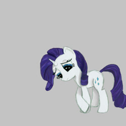 Size: 900x900 | Tagged: safe, artist:20percentcool, rarity, pony, unicorn, female, horn, mare, sad, white coat