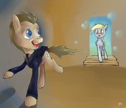 Size: 4200x3600 | Tagged: safe, artist:wanderereclipse, derpy hooves, doctor whooves, pegasus, pony, female, mare