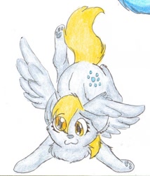 Size: 624x729 | Tagged: safe, artist:nekotigerfire, derpy hooves, cat, species swap, traditional art