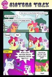 Size: 2550x3751 | Tagged: safe, artist:mickeyelric11, apple bloom, rarity, scootaloo, sweetie belle, pony, troll, unicorn, comic, cutie mark crusaders, spit take