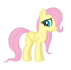 Size: 315x308 | Tagged: safe, artist:kasun05, fluttershy, pegasus, pony, female, filly, flockdraw, mare