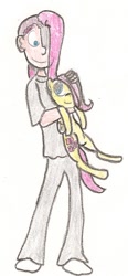 Size: 407x880 | Tagged: safe, artist:hoodie22, fluttershy, human ponidox, humanized, pyroshy, skinny