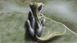 Size: 1366x768 | Tagged: safe, artist:thelonelampman, derpy hooves, pegasus, pony, female, mare