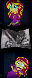 Size: 904x2160 | Tagged: safe, edit, sunset shimmer, equestria girls, rainbow rocks, babadook, book, exploitable meme, meme, nightmare fuel, pop-up book, scared, sunset screamer, the babadook