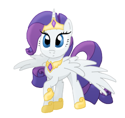 Size: 1402x1316 | Tagged: safe, artist:decprincess, rarity, alicorn, pony, alicornified, race swap, raricorn