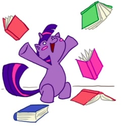 Size: 466x480 | Tagged: safe, artist:sveidt, derpibooru import, twilight sparkle, book, that pony sure does love books