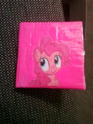 Size: 480x640 | Tagged: safe, pinkie pie, earth pony, pony, female, mare, photo, pink coat, pink mane, solo, wallet