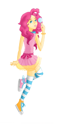 Size: 1606x3130 | Tagged: safe, artist:hainswind, pinkie pie, converse, humanized, shoes, solo