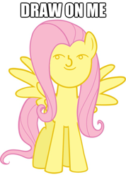 Size: 625x878 | Tagged: safe, fluttershy, pegasus, pony, draw on me, female, le lenny face, mare, pink mane, yellow coat