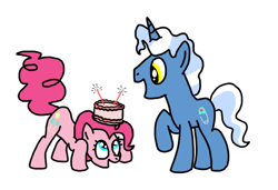 Size: 536x367 | Tagged: safe, artist:graciegirl328, pinkie pie, pokey pierce, earth pony, pony, female, male, pokeypie, shipping, straight