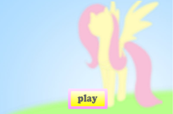 Size: 1012x664 | Tagged: safe, fluttershy, pegasus, pony, explicit source, flash, game, solo