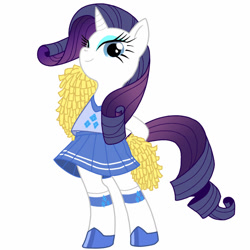 Size: 800x800 | Tagged: safe, artist:mol, rarity, pony, unicorn, cheerleader, clothes, skirt