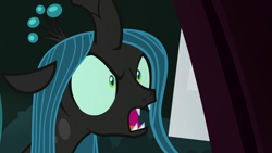 Size: 1280x720 | Tagged: safe, screencap, queen chrysalis, changeling, changeling queen, the mean 6, female