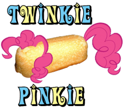 Size: 256x226 | Tagged: safe, pinkie pie, no pony, simple background, text, twinkies