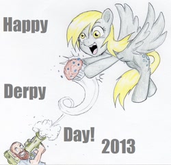 Size: 616x594 | Tagged: safe, artist:joelashimself, derpy hooves, pegasus, pony, derpy day, derpy day 2013, female, mare, muffin