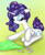 Size: 800x985 | Tagged: safe, artist:ketrin0cat, rarity, pony, unicorn, alternate hairstyle, fabric, pencil, simple background, solo