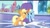 Size: 1920x1080 | Tagged: safe, screencap, applejack, rainbow dash, earth pony, pegasus, pony, the crystal empire, youtube caption