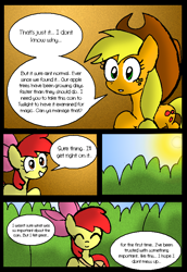 Size: 538x783 | Tagged: safe, artist:neoncabaret, apple bloom, applejack, earth pony, pony, apple bloom's tree, comic