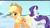 Size: 1920x1080 | Tagged: safe, screencap, applejack, rarity, earth pony, pony, unicorn, the crystal empire, youtube caption