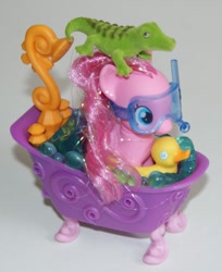 Size: 784x960 | Tagged: safe, gummy, pinkie pie, earth pony, pony, bathtub, brushable, toy