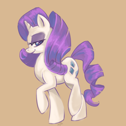 Size: 800x800 | Tagged: safe, artist:neonigma, rarity, pony, unicorn, female, horn, mare, solo, white coat