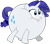 Size: 900x794 | Tagged: safe, artist:ikuntyphoon, rarity, pony, unicorn, balloon, inflation, rariblimp, shocked, vector