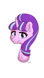 Size: 1080x1920 | Tagged: safe, artist:crax, artist:crax97, starlight glimmer, pony, unicorn, bust, portrait, simple background, solo, transparent background