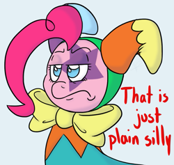 Size: 915x867 | Tagged: safe, artist:hamflo, pinkie pie, earth pony, pony, drawfag, jester, jester motley, jester pie