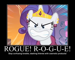 Size: 750x600 | Tagged: safe, artist:newbiespud, rarity, pony, unicorn, comic:friendship is dragons, demotivational poster, meme, motivational poster, spelling