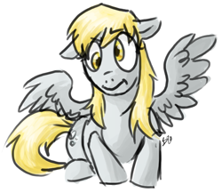 Size: 715x620 | Tagged: safe, artist:biohazardouswaste, derpy hooves, pegasus, pony, female, mare