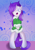 Size: 2480x3508 | Tagged: safe, artist:wendy-the-creeper, rarity, pony, unicorn, bathrobe, bed mane, bipedal, clothes, morning ponies, robe, solo