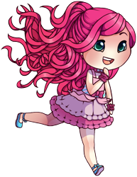 Size: 592x765 | Tagged: safe, artist:slither-of-moonlight, pinkie pie, chibi, humanized, solo