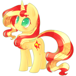 Size: 450x450 | Tagged: safe, artist:riouku, sunset shimmer, pony, unicorn, colored pupils, cute, female, heart eyes, mare, shimmerbetes, simple background, smiling, solo, transparent background, wingding eyes