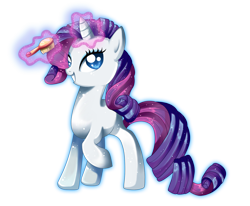 Size: 1686x1390 | Tagged: safe, artist:pauuhanthothecat, rarity, pony, unicorn, brush, female, mare, purple mane, solo, white coat